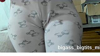 Masturbate with pajamas showing camel toe