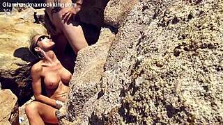 monica is anal slut on beach
