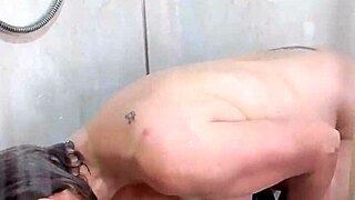 naked cleaner does her job around the house