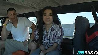hot dominican babe fucked outdoors for cash