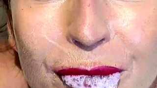 julia north shower bj with natural tits and cum swallow