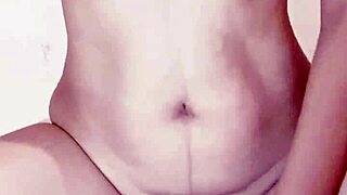 Asian teen masturbates with dildo to three strong orgasms