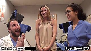 Human guinea pig gets mandatory hitachi orgasms from nurse - alexandria riley