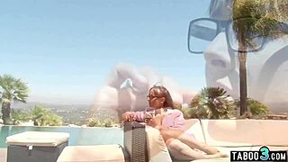 big boobed squirter milf stepmom cytherea fucked by pool