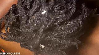 Lesbian Pro Licks Pussy Like Expert While Teasing Saggy Natural Tits Hard