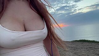 Artemisia love sexy stroll outdoor in the nature big tits close up