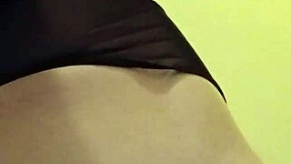 Guy enjoys solo panty sniffing session