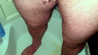 Hidden cam catches naked guy at home
