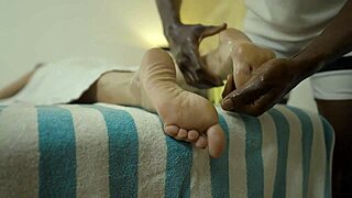 New 2025 - julia north gets treated by a black masseur
