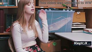 busty redhead fucks to avoid jail time