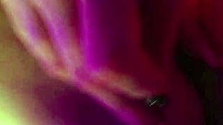 real intense female orgasm from black dick close-up creampie leaks out