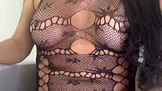 paula shows off sensual erotic moves in crossdressing